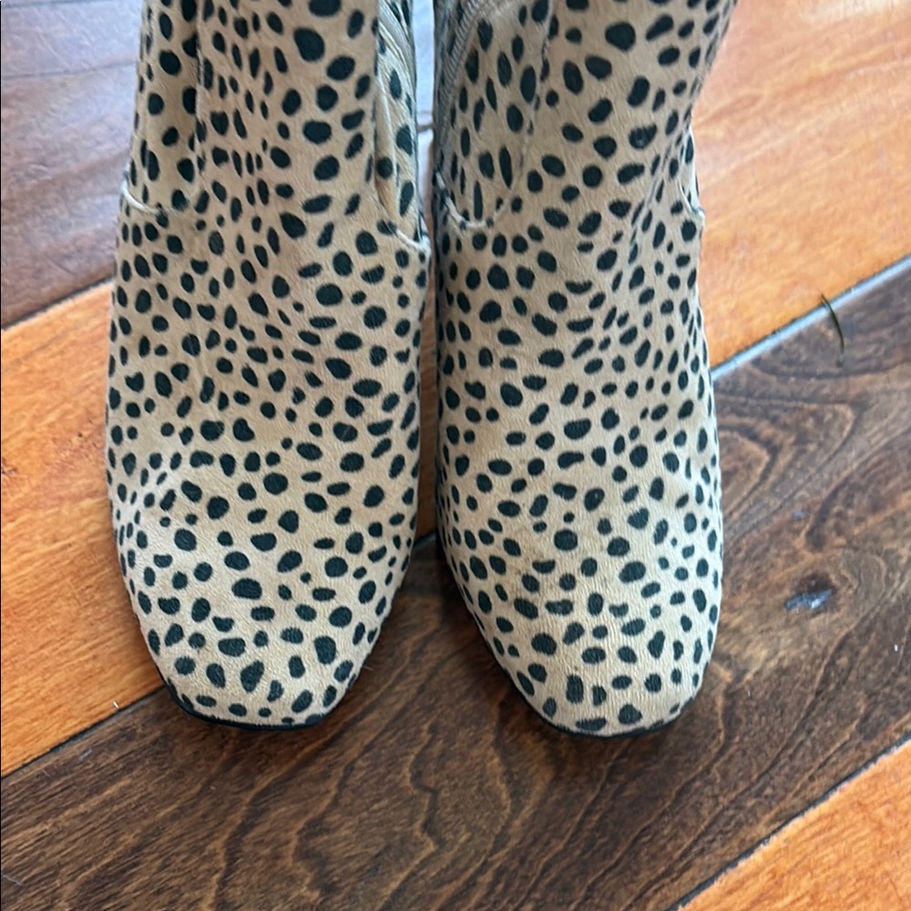 Leopard Print Ankle Boots